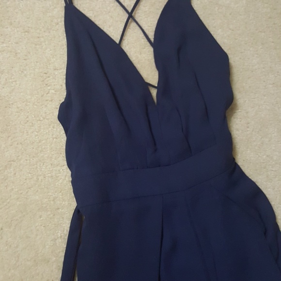 Navy Blue Jumpsuit - Picture 2 of 4
